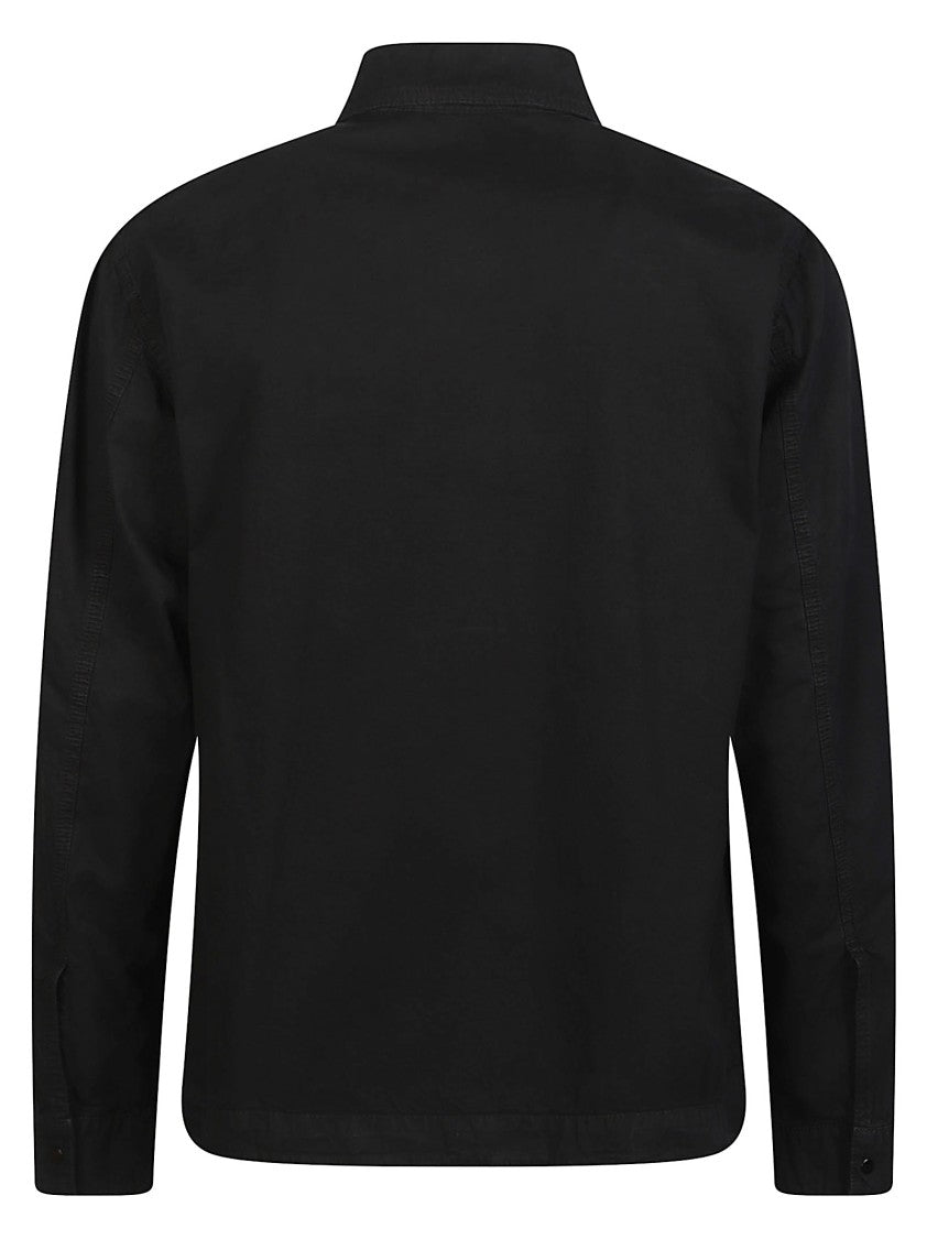 Stone Island Black Overshirt Cotton Jacket