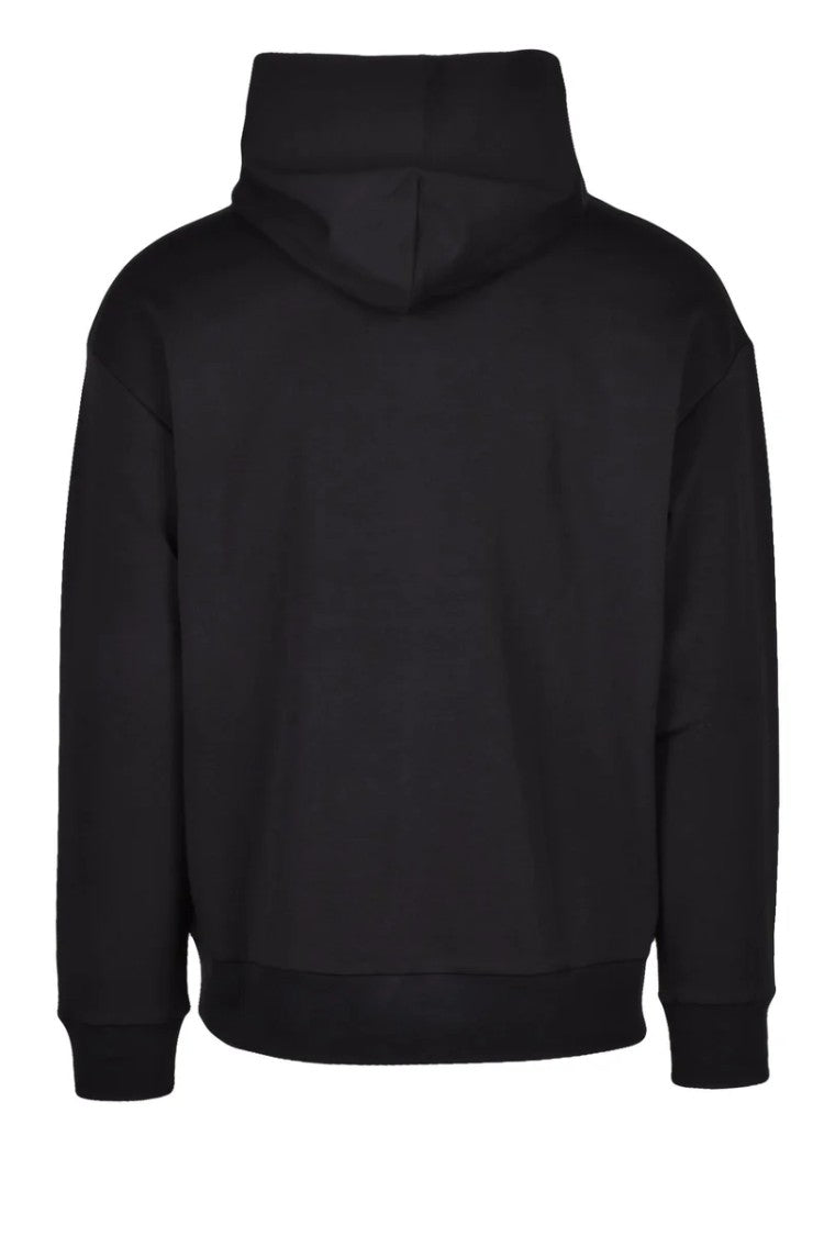 Calvin Klein Black Striped Cotton Hoodie