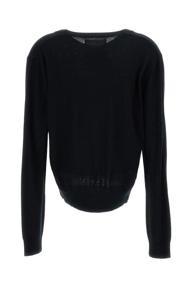 Extreme Cashmere Black N.467 Collin V-Neck Sweater