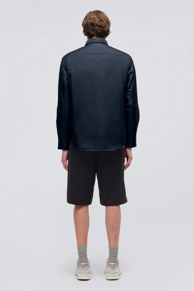 Aspesi Navy 13 Piu Snap-Front Polyamide Shirt Jacket