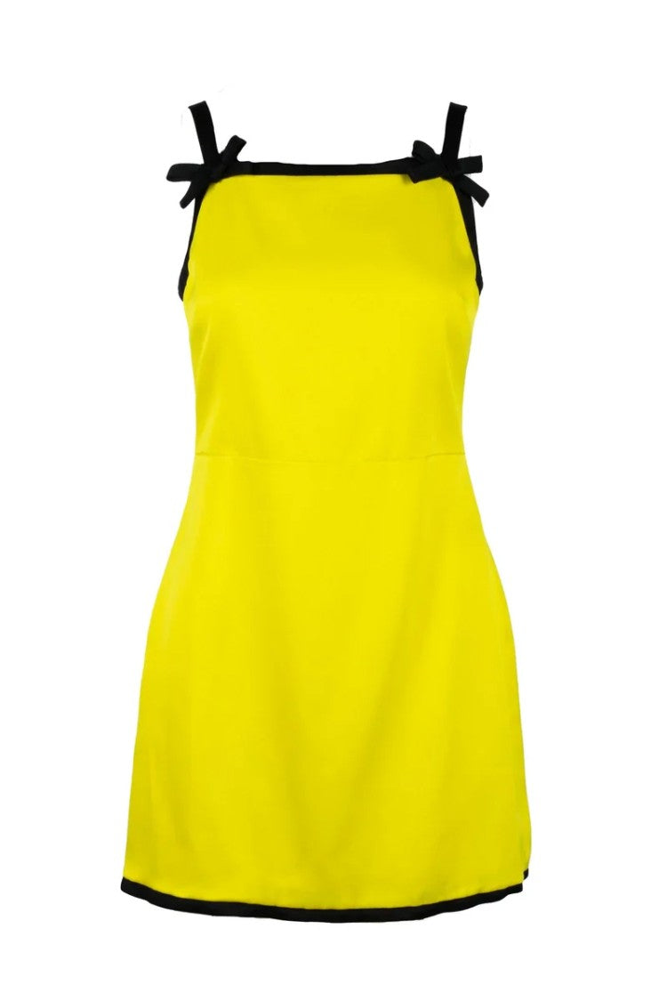 Msgm Sheath Dress - Yellow