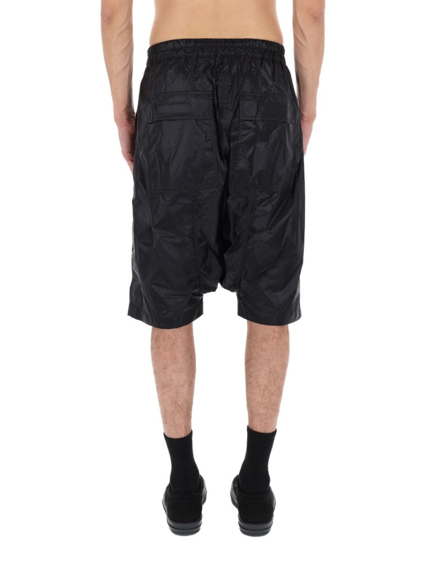Drkshdw By Rick Owens Neutrals Drawstring Pods Dropped Crotch Shorts