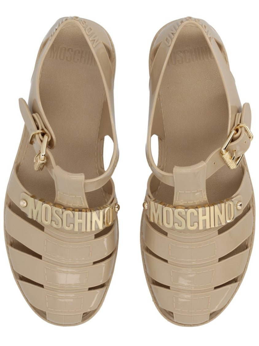 Moschino Jelly Cage Like Mesh Sandals