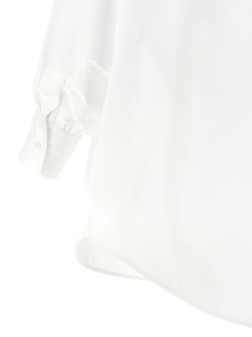 Ermanno Scervino Macramé Lace-Trimmed Cotton Poplin Shirt