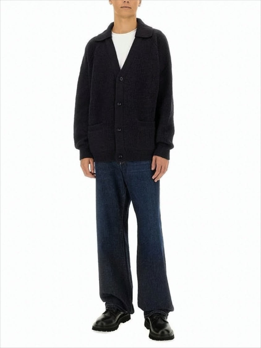 Margaret Howell Relaxed Fit Knitted Cardigan With Button-Down Front