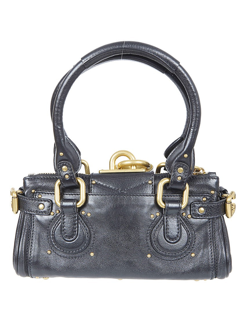 Chloé Cylindrical Structured Handbag In Smooth Leather With Gold-Tone Hardware