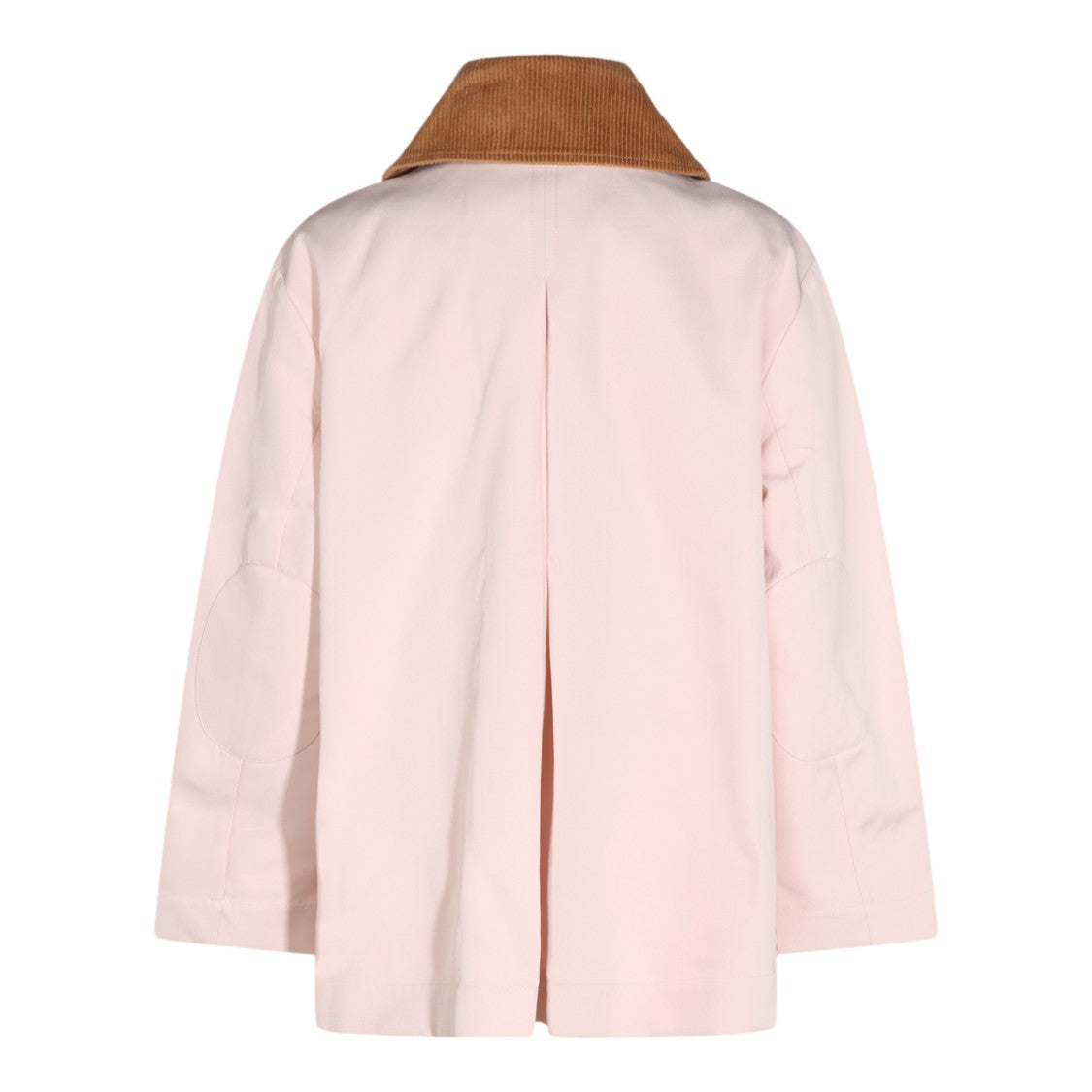 Ganni Light Pink Brown Corduroy Collar Jacket