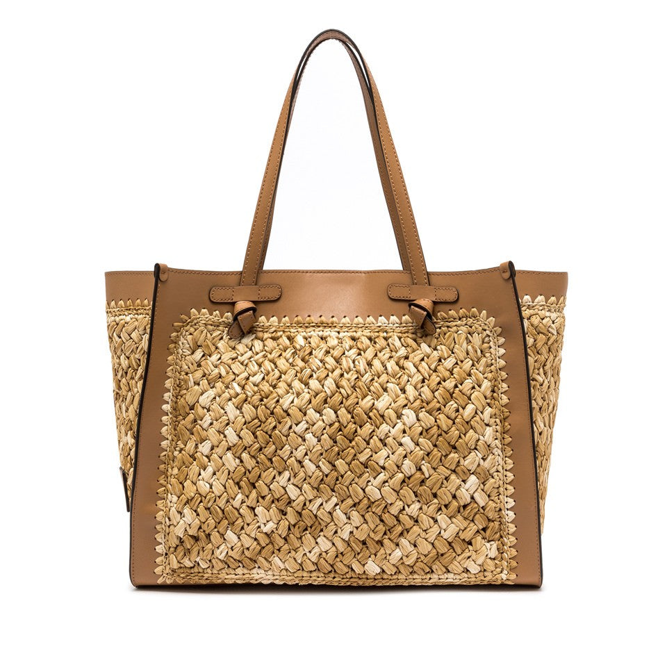 Gianni Chiarini Marcella Refined Leather Handbag With Woven Texture