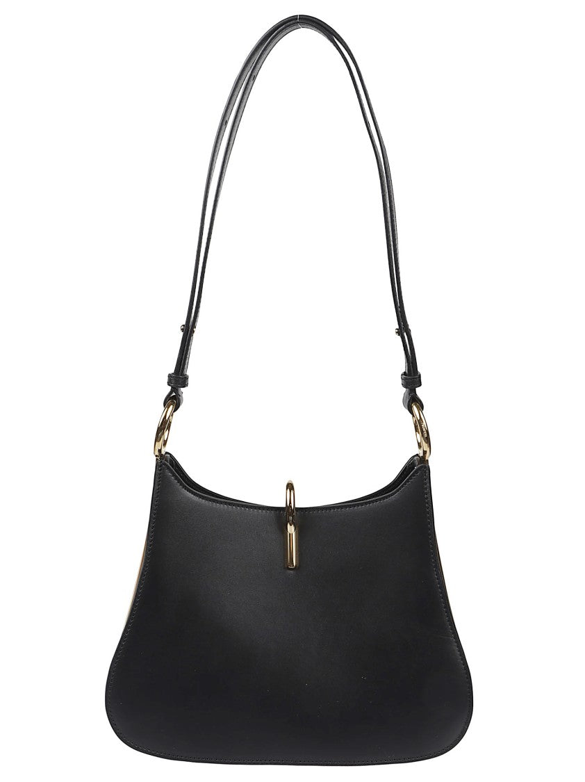 Rabanne Ring Medium Structured Calf Leather Handbag