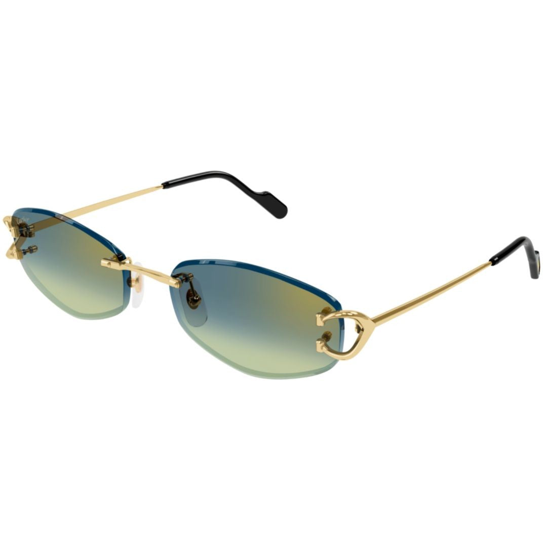 Cartier Rimless Gradient Lenses With Gold-Toned Metal Framework