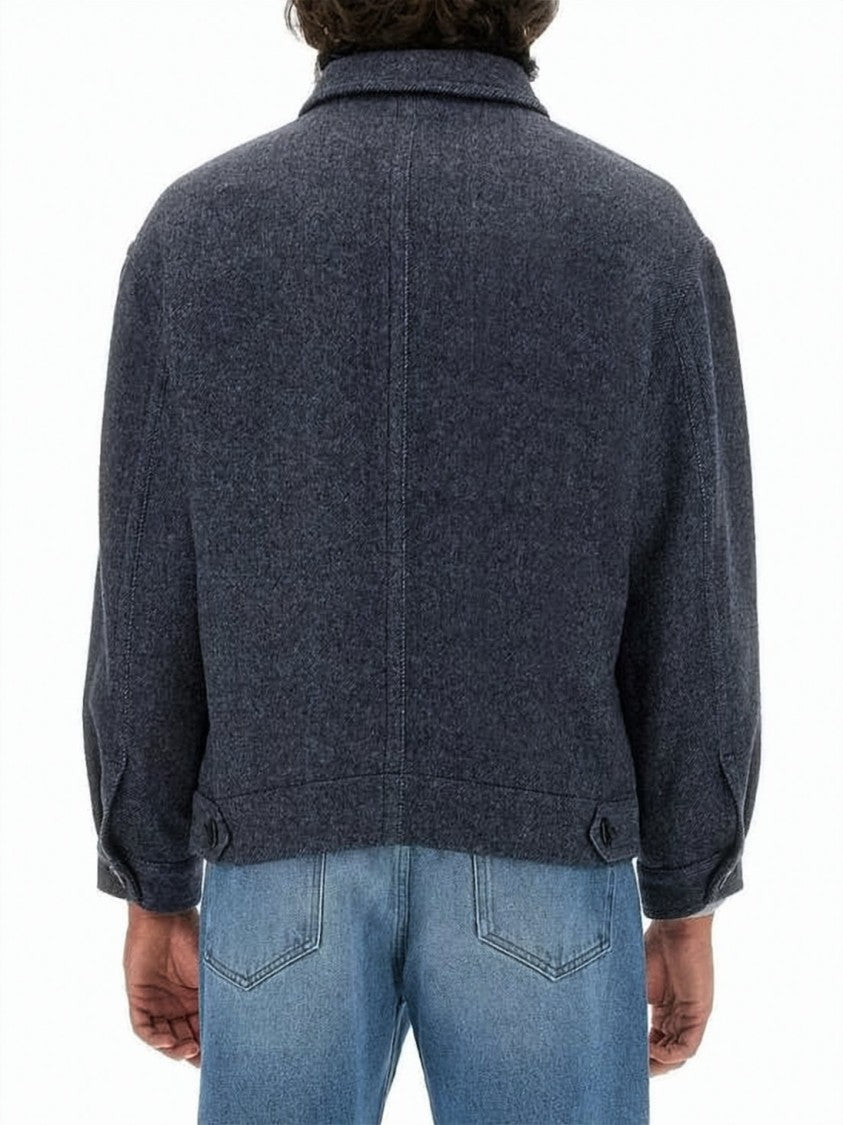 Isabel Marant Boxy Cropped Jacket With Structured Collar