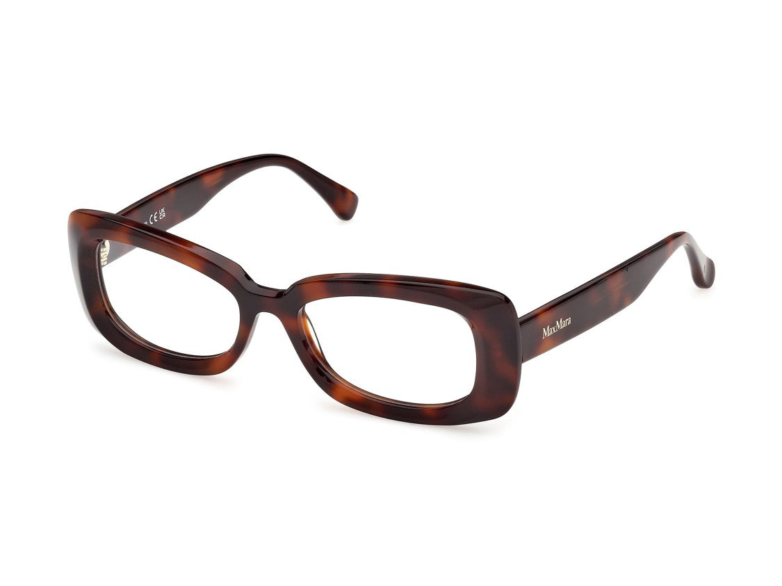 Max Mara Glossy Tortoiseshell Mm5233 Oversized Sunglasses