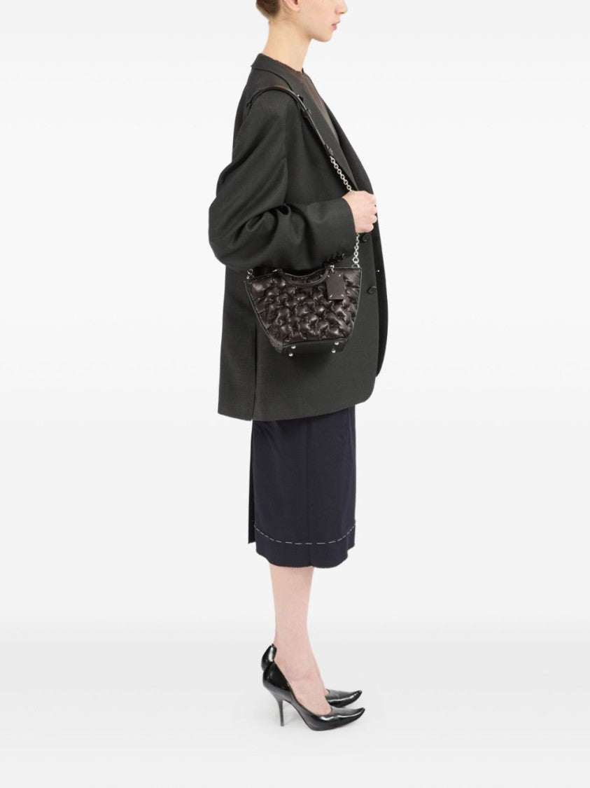 Maison Margiela Quilted Lambskin Handbag With Silver-Tone Hardware