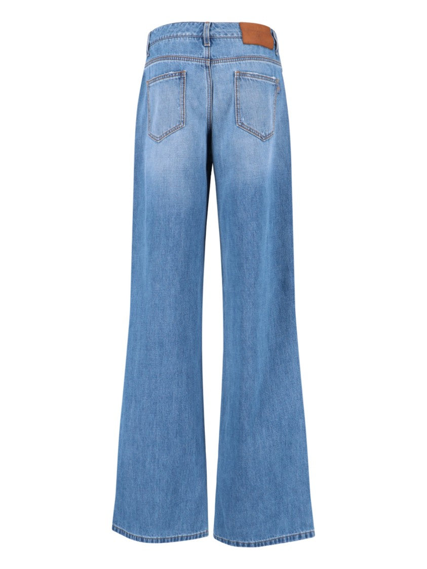 Ermanno Scervino Wide-Leg Jeans – Blue