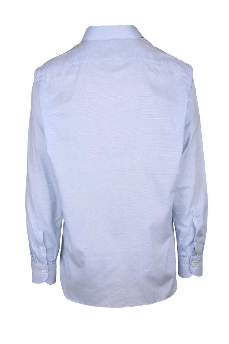 Luigi Borrelli Napoli Cotton Shirt - Light Blue