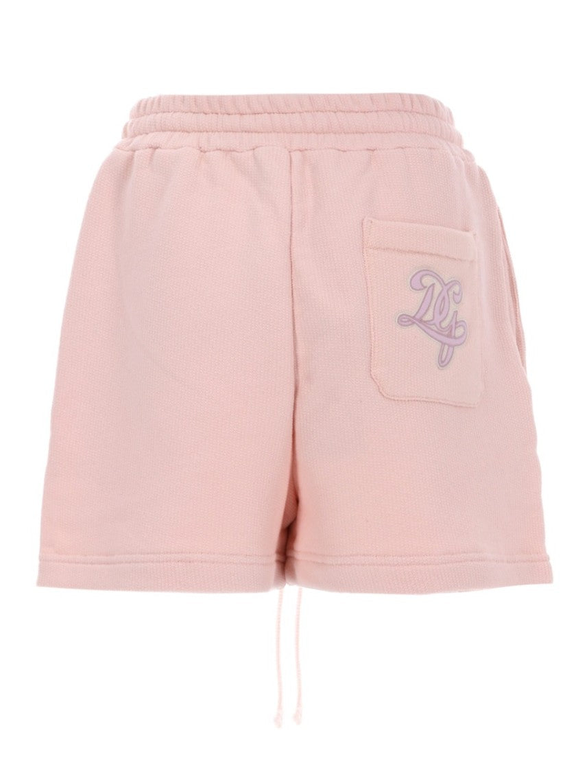 Dolce & Gabbana Ribbed Drawstring Cotton Casual Shorts