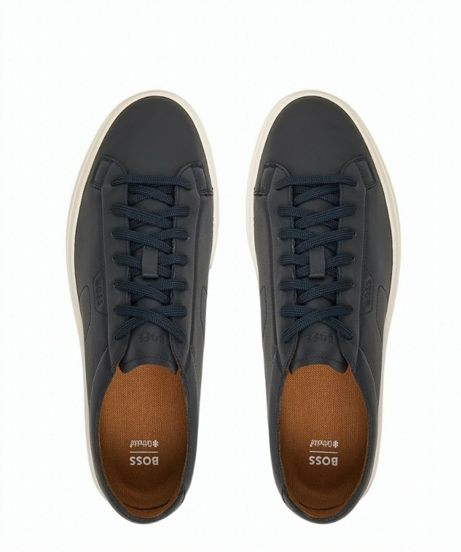 Boss Kieran Blue Lace Up Sneakers