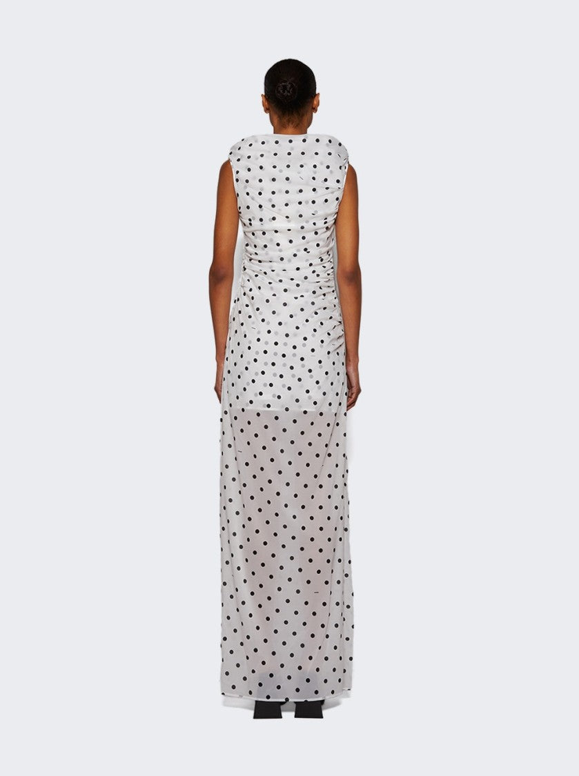 Jacquemus Rita  Long Dress White And Black