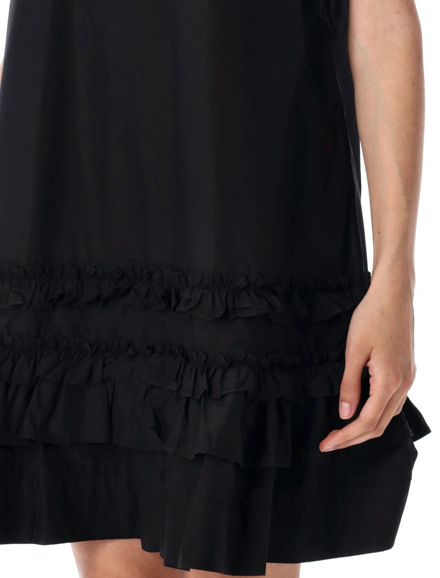 Ganni Poplin Mini Dress