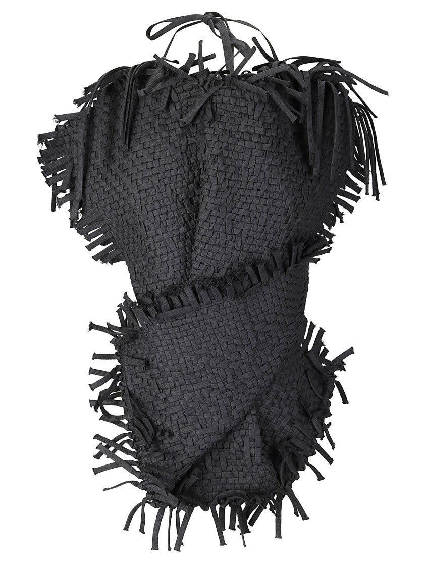 Institution Hand-Woven Top With Strings