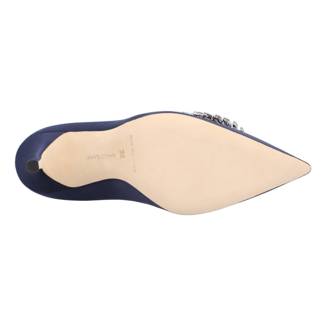 Manolo Blahnik Pluma Fabio Satin 105 Pump Purple