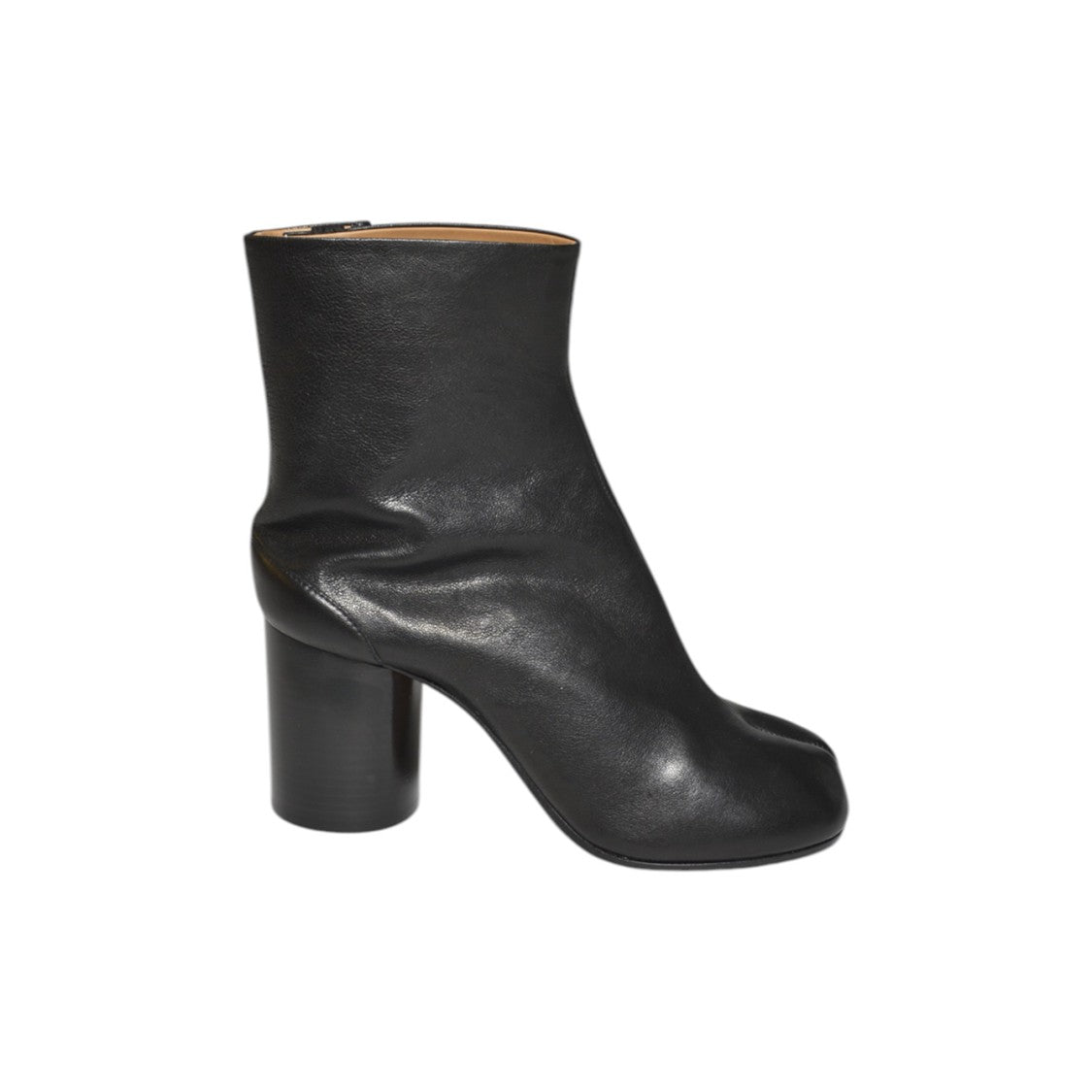 Maison Margiela Black Leather Tabi Ankle Boots