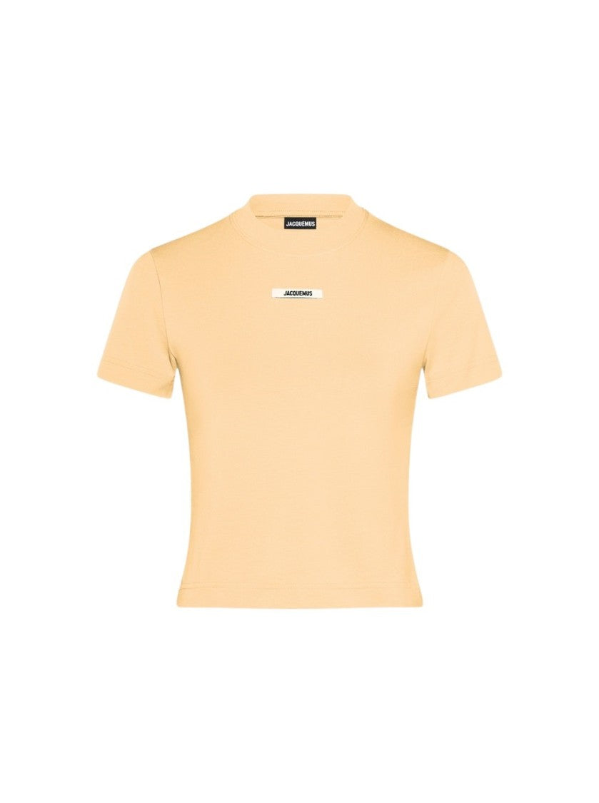 Jacquemus Gros Grain Tee Light Beige
