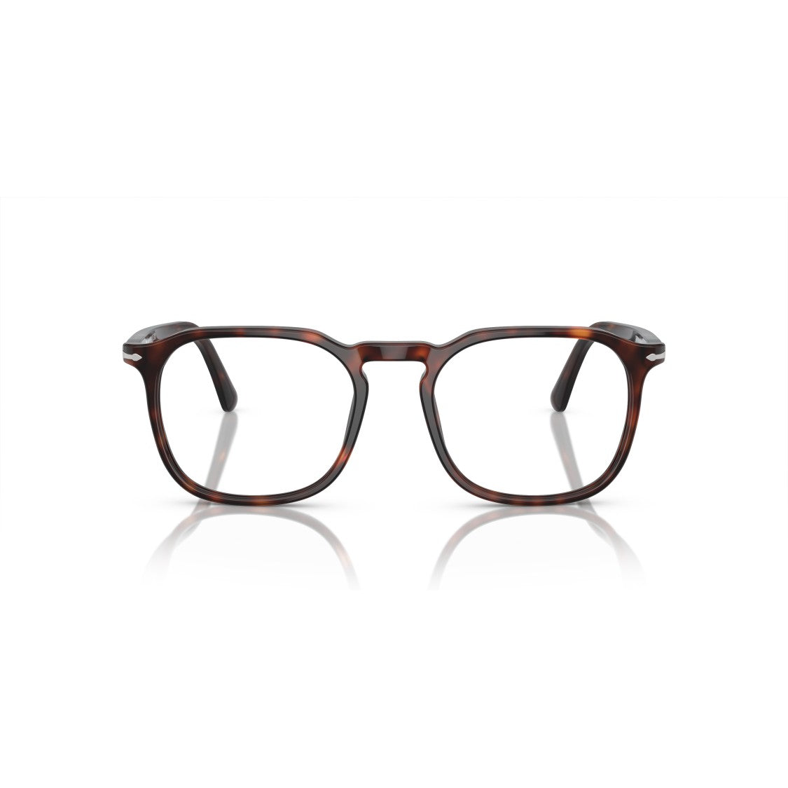 Persol 0Po3337v Square Acetate Eyeglasses With Tortoiseshell Pattern