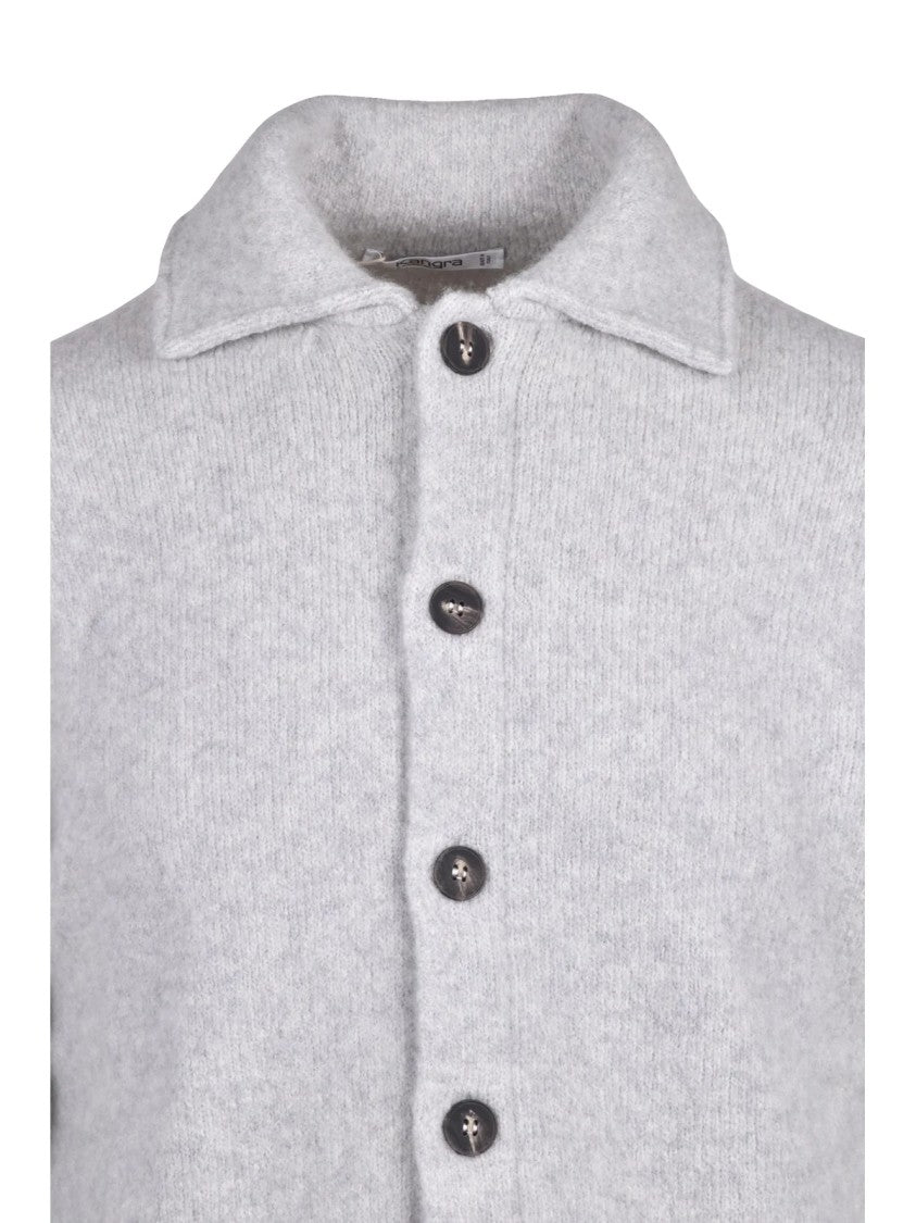 Kangra Light Grey Collar Jacket With Textured Fabric