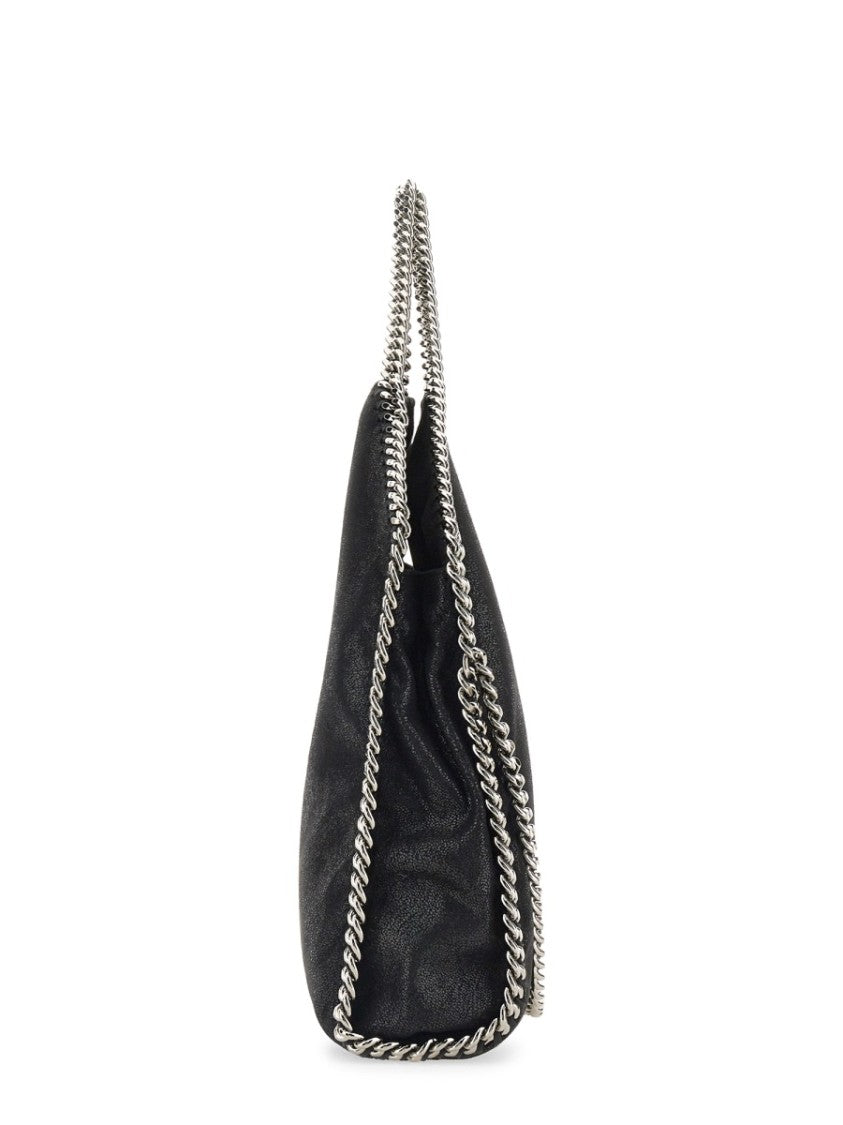 Stella Mccartney Borsa Tote With Fold-Over Design And Silver Chain Trim