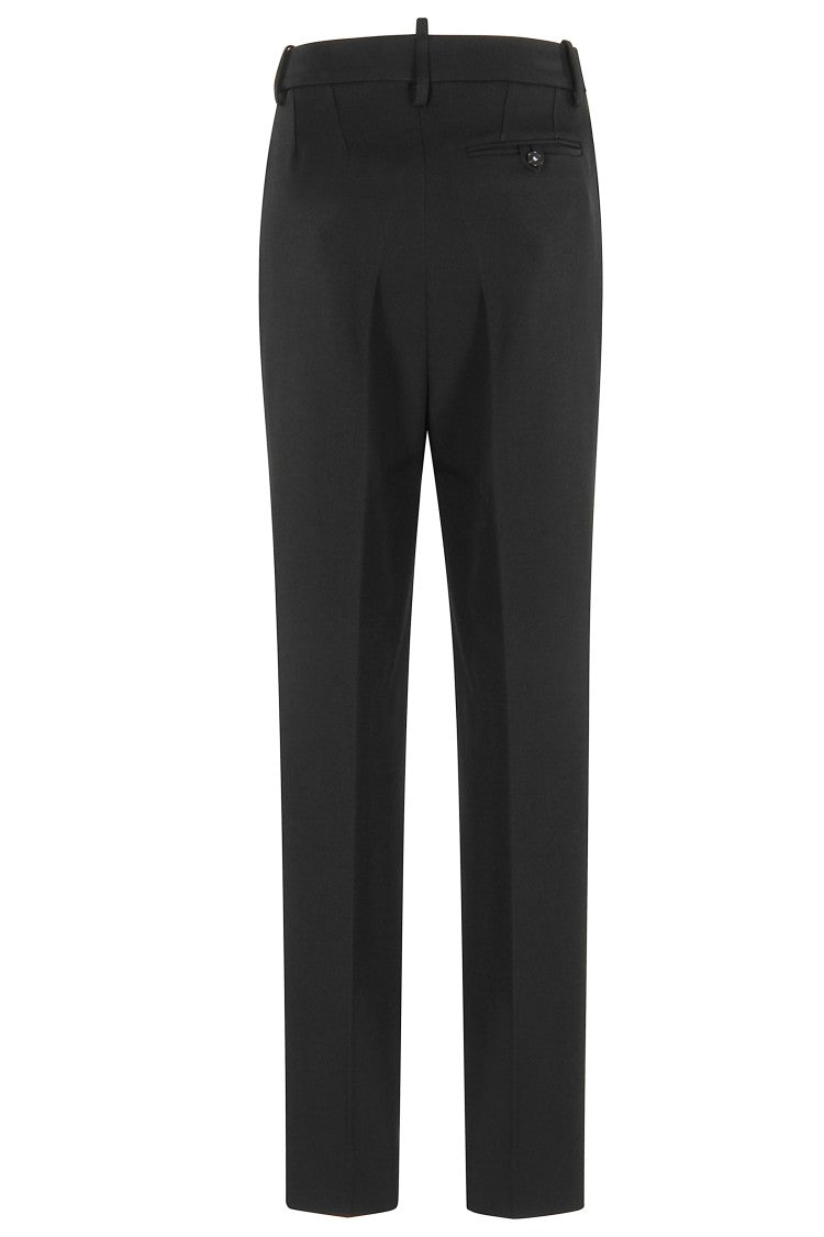 Victoria Beckham Drop-Waist Straight Leg Trousers