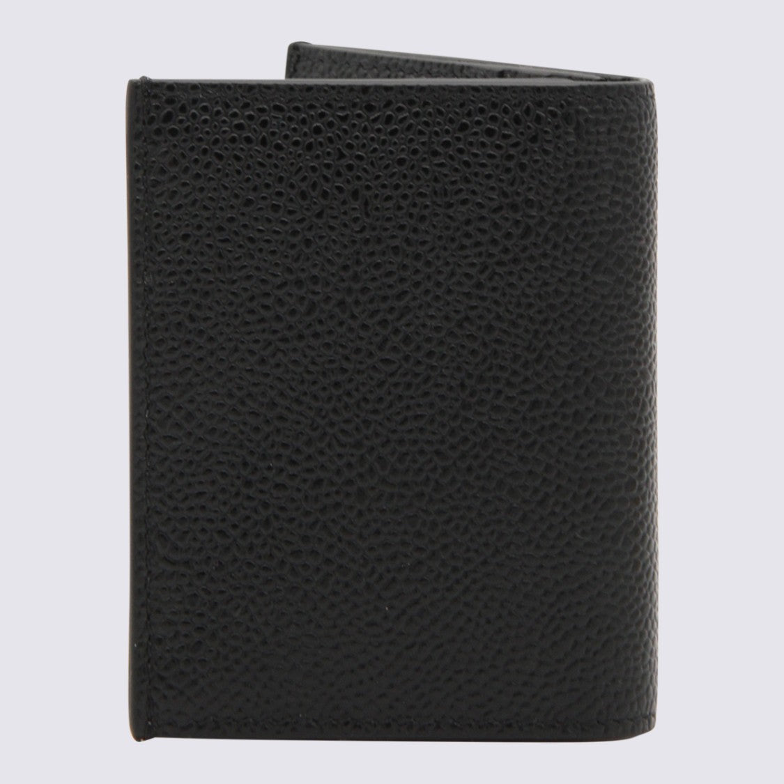 Thom Browne Pebbled Bifold Wallet With Clean Lines And Textured Surface