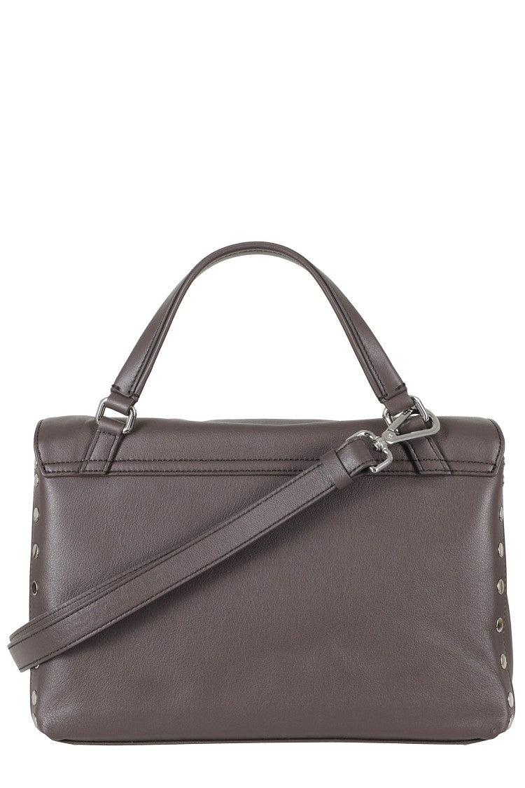 Zanellato Brown Postina Saeta Ring Clasp Leather Handbag