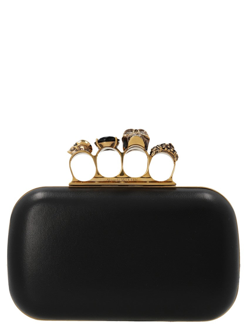 Mcqueen 'Skull Four Ring’ Clutch