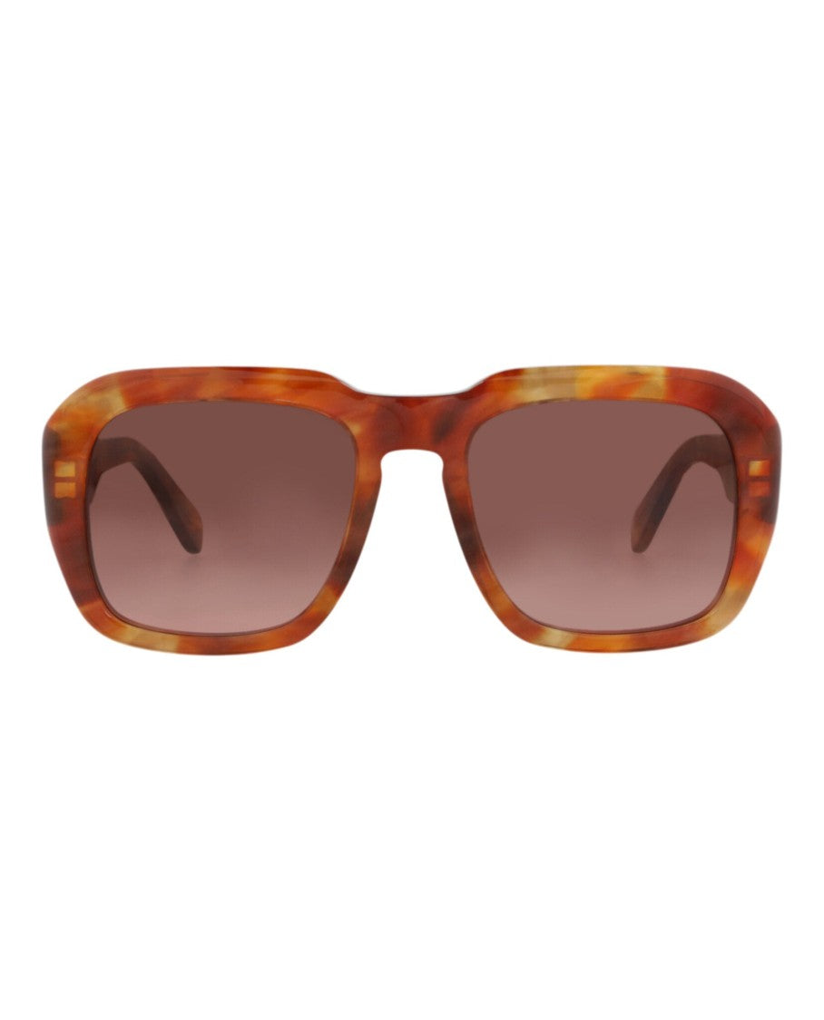 Chloé Square-Frame Recycled Acetate Sunglasses