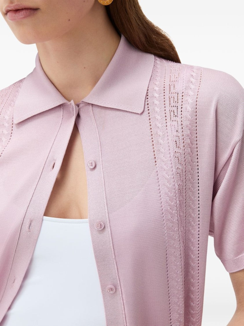 Versace Short-Sleeved Knit Sweater