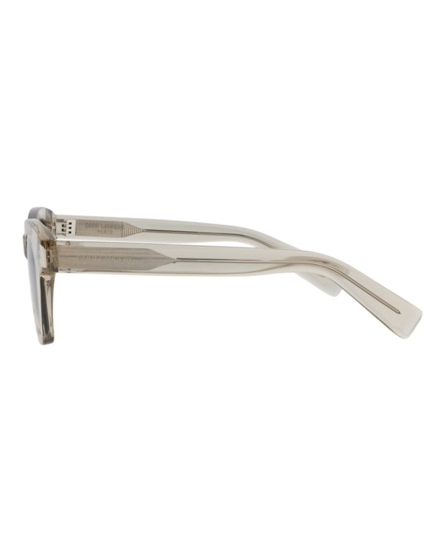 Saint Laurent Square-Frame Recycled Acetate Sunglasses With Saddle Nose Bridge