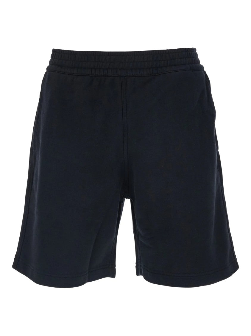 Givenchy Regular Fit Black Cotton Elastic Shorts
