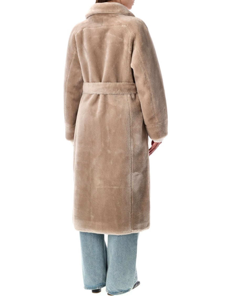 Urbancode Reversible Faux Fur Belted Coat
