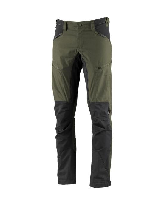Lundhags Tailored Two-Tone Straight Pants With Functional Zippered Pockets