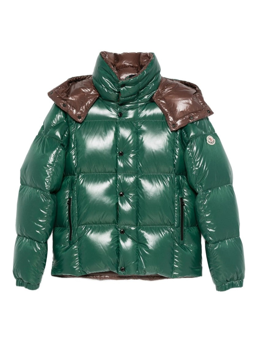 Moncler Deep Green Glossy Finish Moncler Puffer Jacket