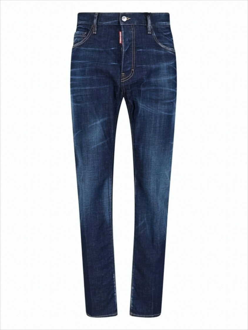 Dsquared2 Slim-Fit Denim Pants With Five-Pocket Design
