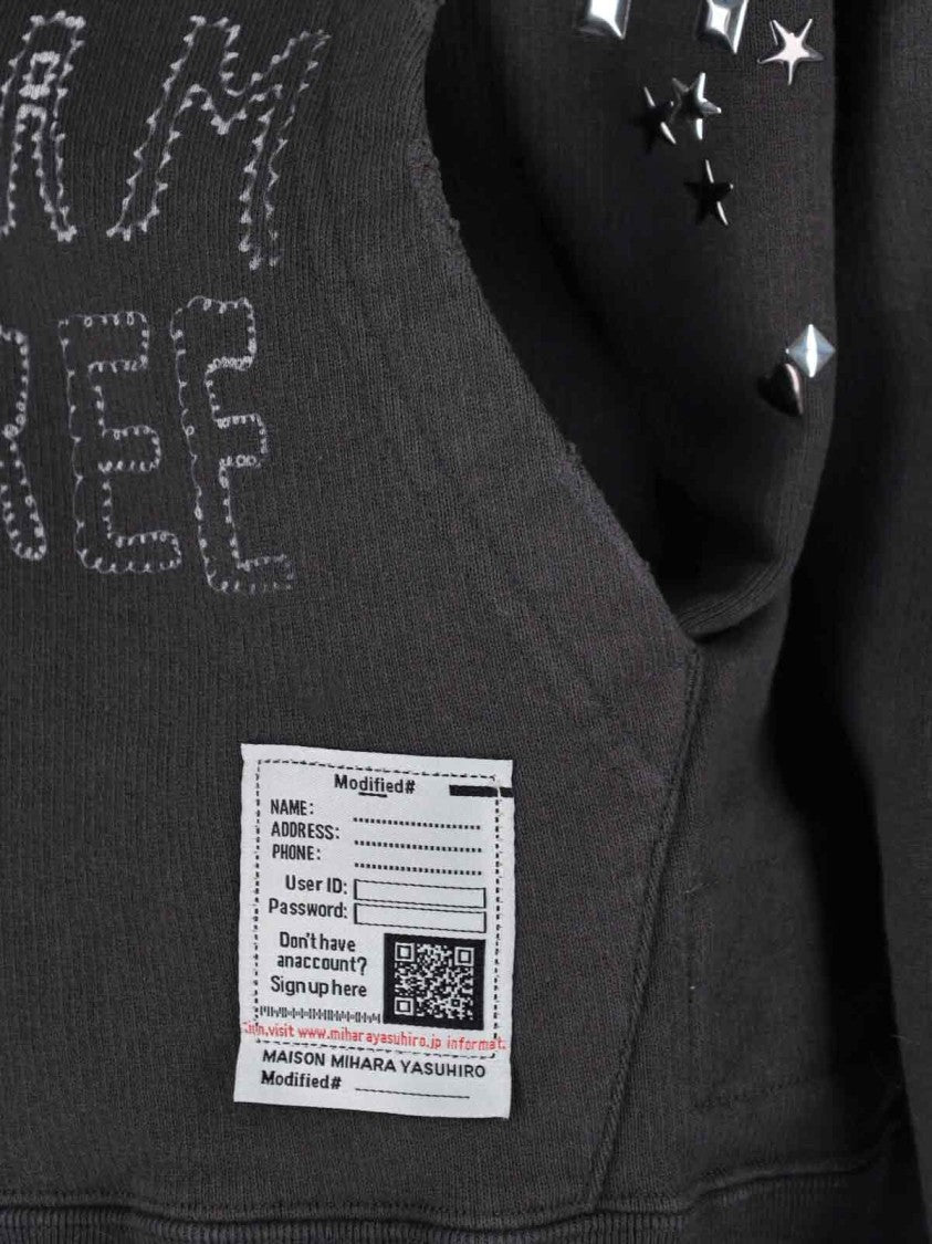 Maison Mihara Yasuhiro Structured Black Jacket With Front Zipper Closure