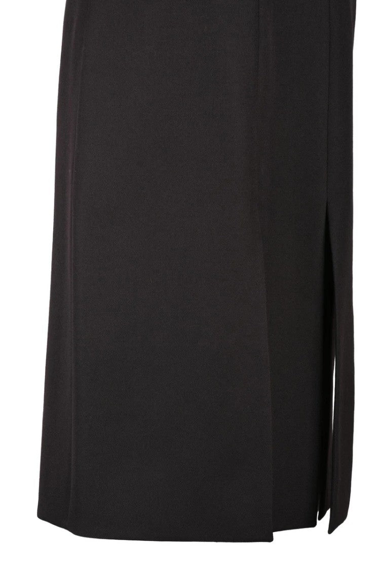 Fendi Virgin Wool Pencil Skirt - Brown