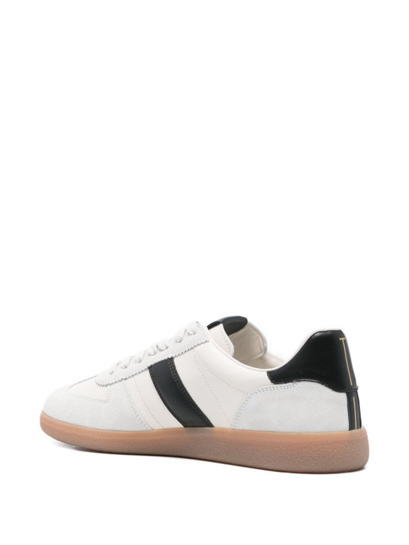 Tom Ford Low-Top Sneaker With Ice-Colored Suede Inserts