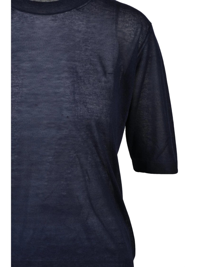 Slowear By Zanone Short Sleeve Knit - Blue