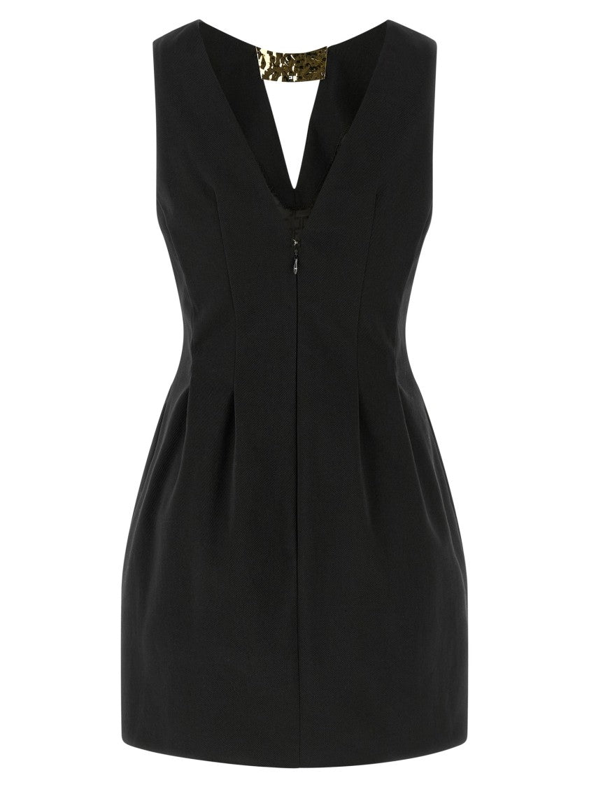Elisabetta Franchi Metal Plaque Dress