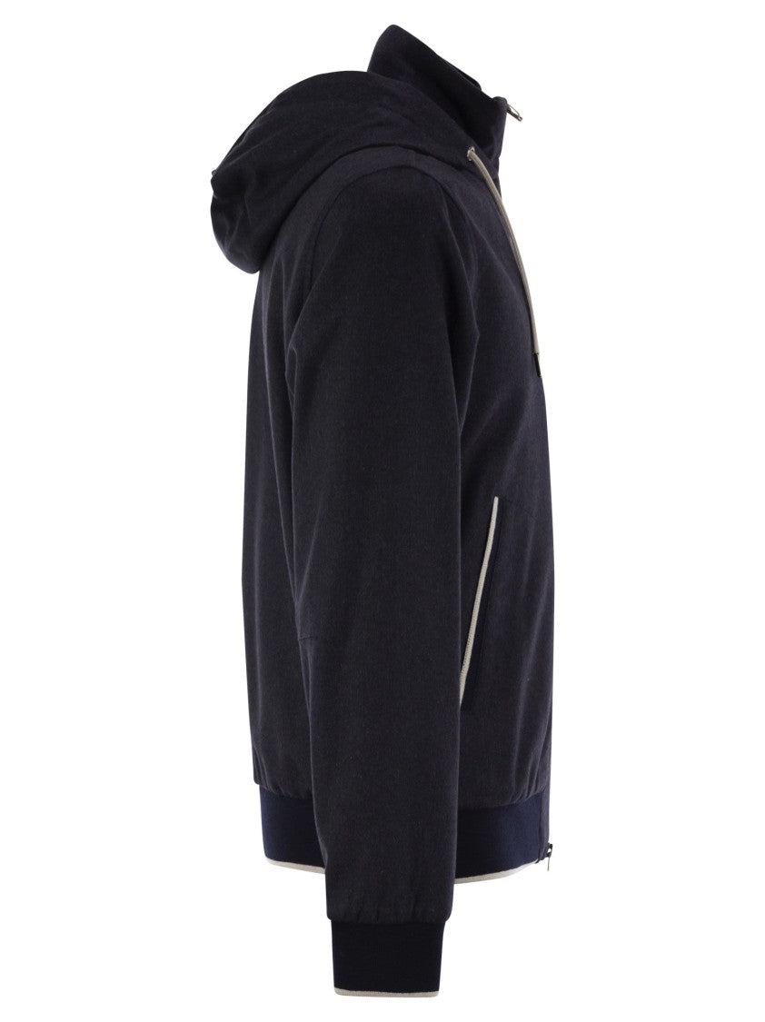 Herno Cashmere And Silk Resort Bomber Jacket