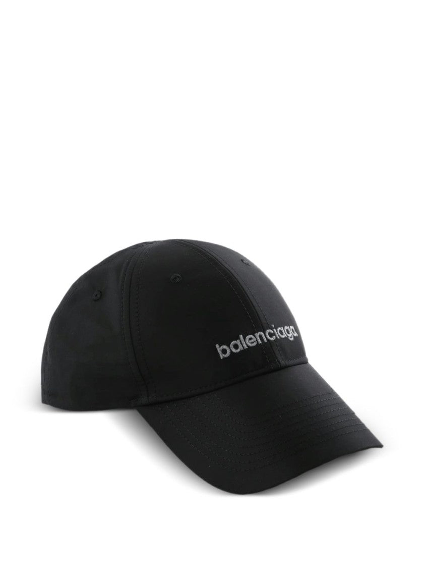 Balenciaga Black Techwear Polyester Baseball Cap
