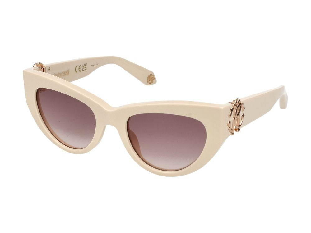 Roberto Cavalli Sunglasses Src017m 09X7 Panna Pieno Lucido 53/20/135
